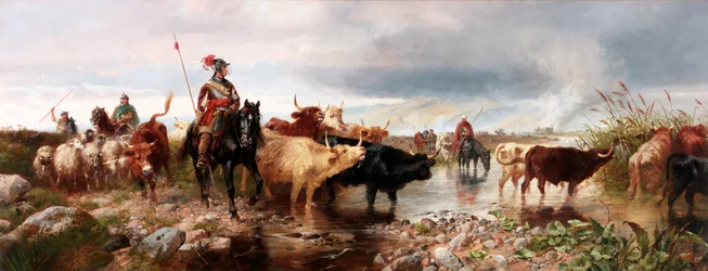 Una Incursión Fronteriza en un Castillo Inglés, 1880